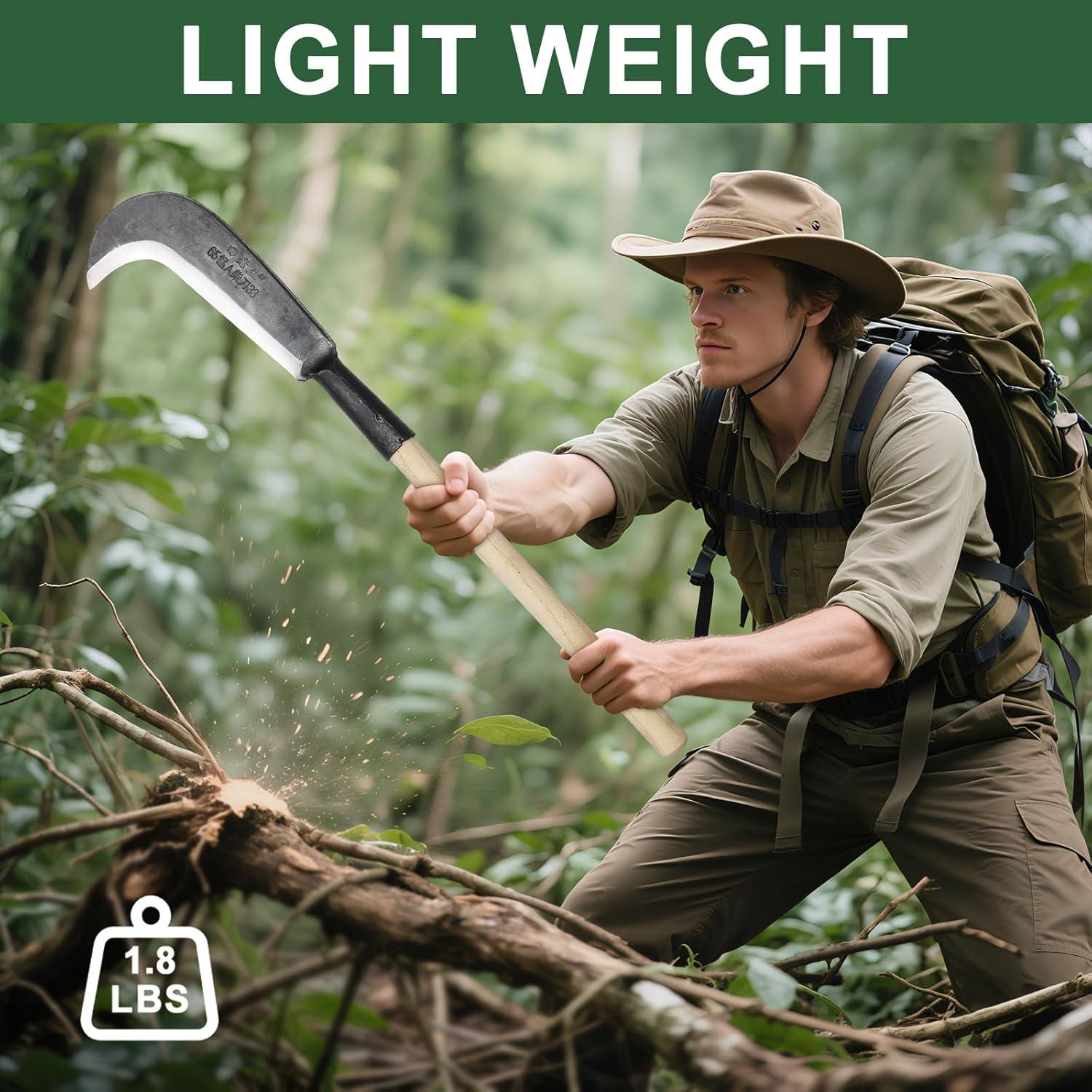 Machete de Jardín Daneried 22.86 cm Acero Carbono Mango Madera