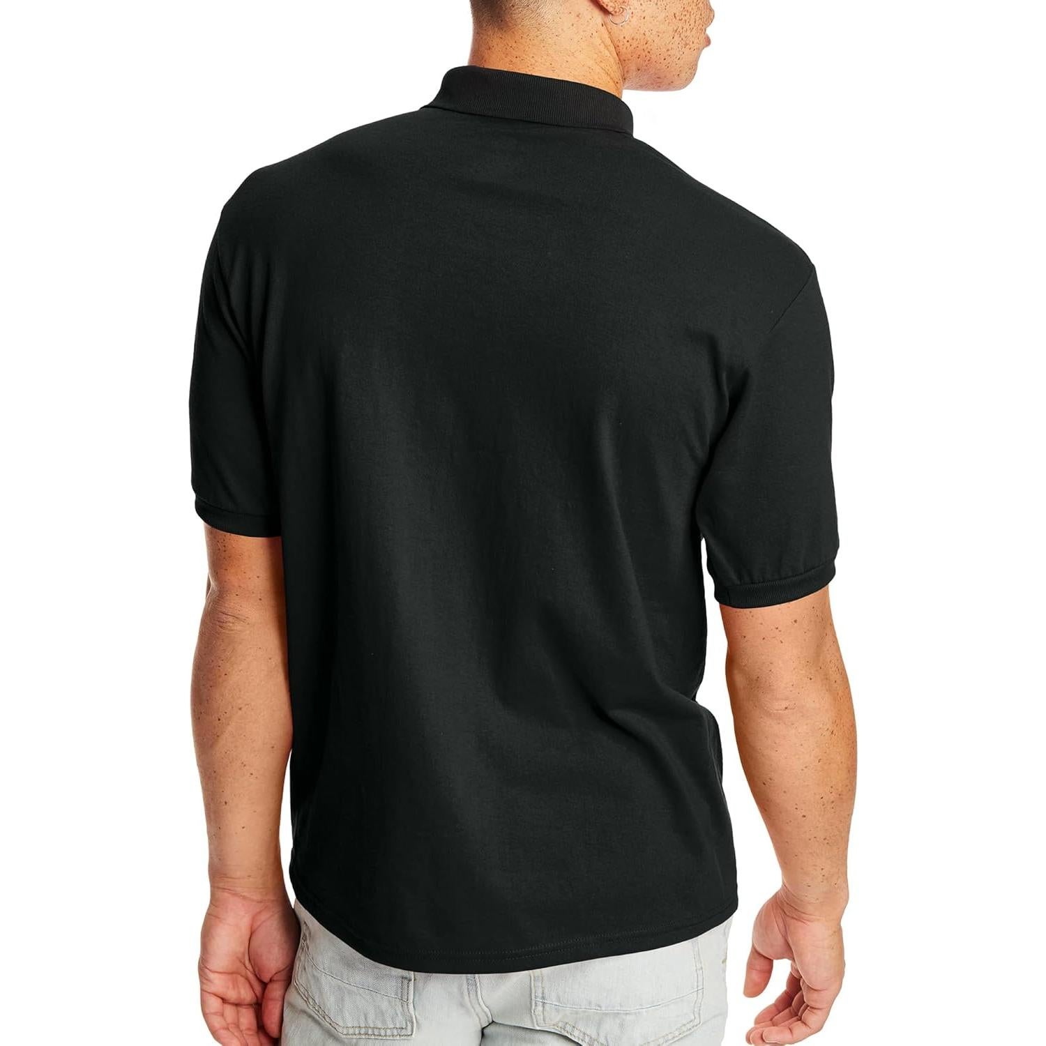 Polo de manga corta Hanes EcoSmart 2 unidades negro XX-Large