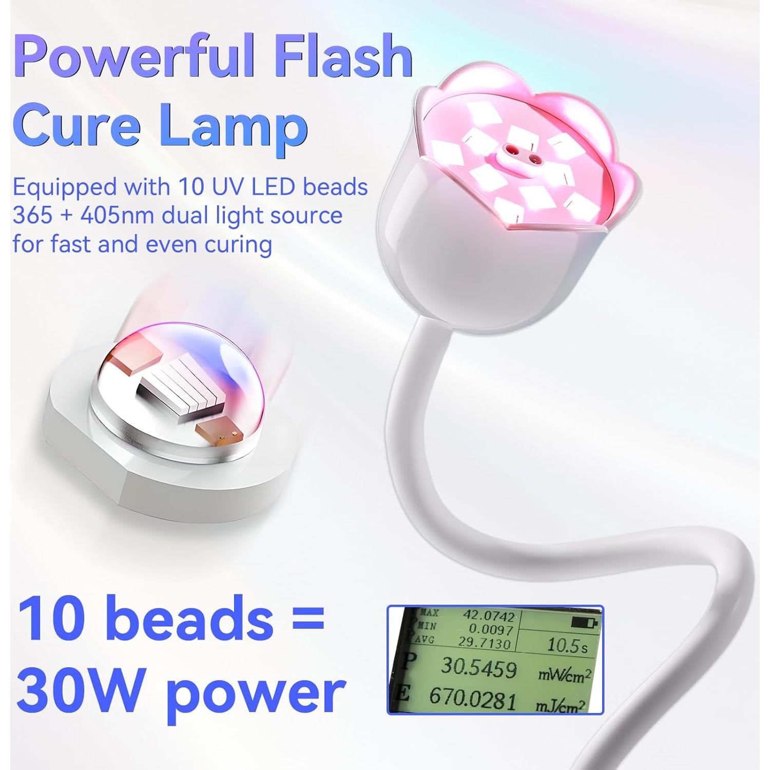 Lámpara UV Makartt 30W Recargable con Sensor Automático