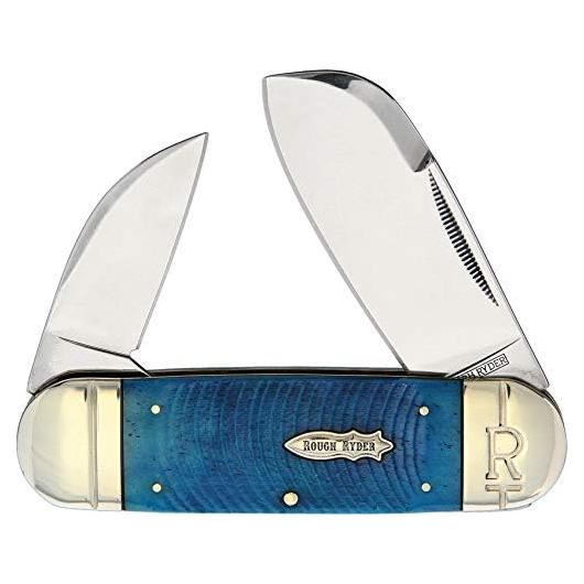 Cuchillo de bolsillo Rough Rider RR2113 Elefante Negro Azul 10.8cm