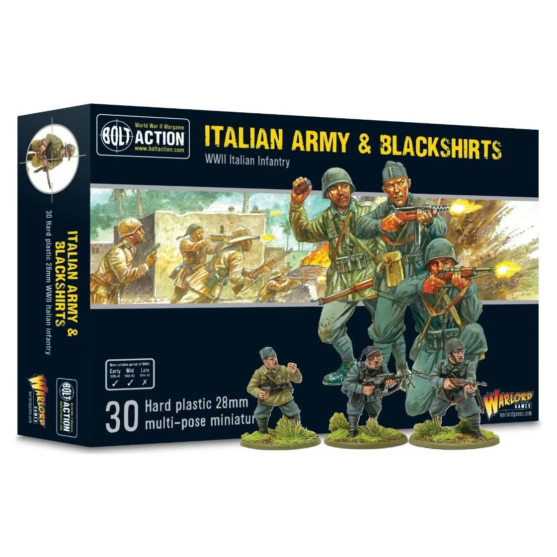 Miniaturas de Infantería Italiana 1:56 Warlord Games - 30 Figuras Pintables