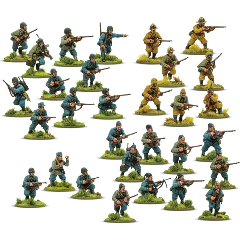 Miniaturas de Infantería Italiana 1:56 Warlord Games - 30 Figuras Pintables