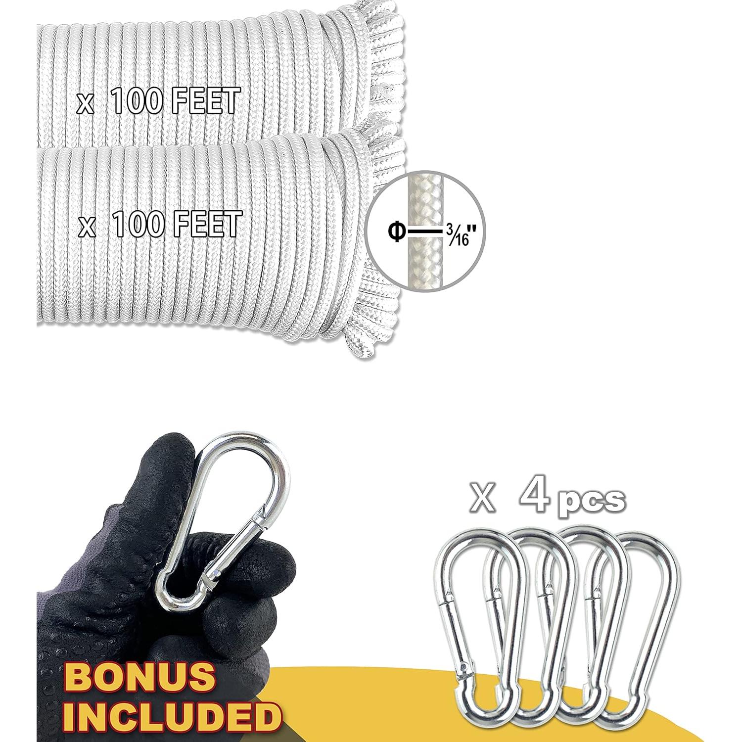 Cuerda Polipropileno Trenzada Wellmax 30,48 m Resistente UV