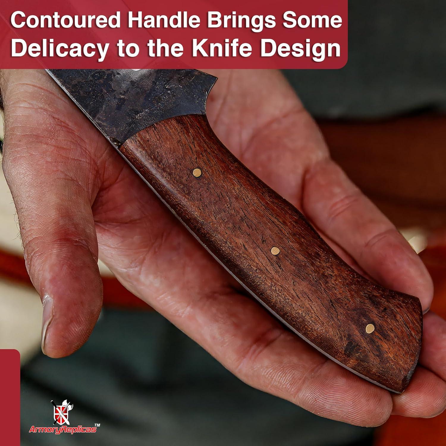 Cuchillo de Caza Réplicas de Armory 22.86 cm Acero Carbono Madera