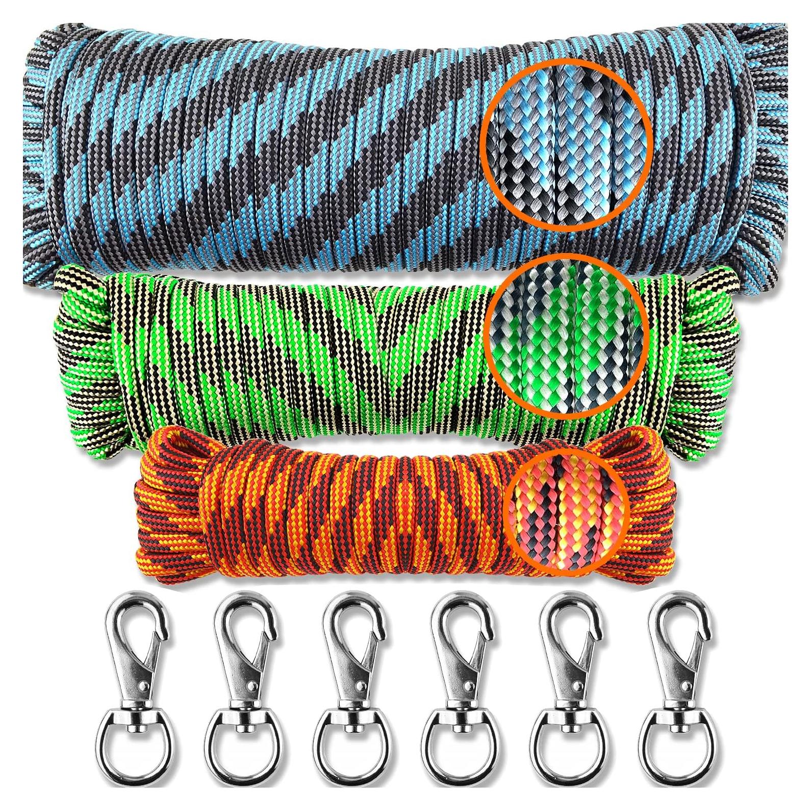 Cuerda de Nylon Trenzada Wellmax 3x1/4" 20/40/80 pies UV