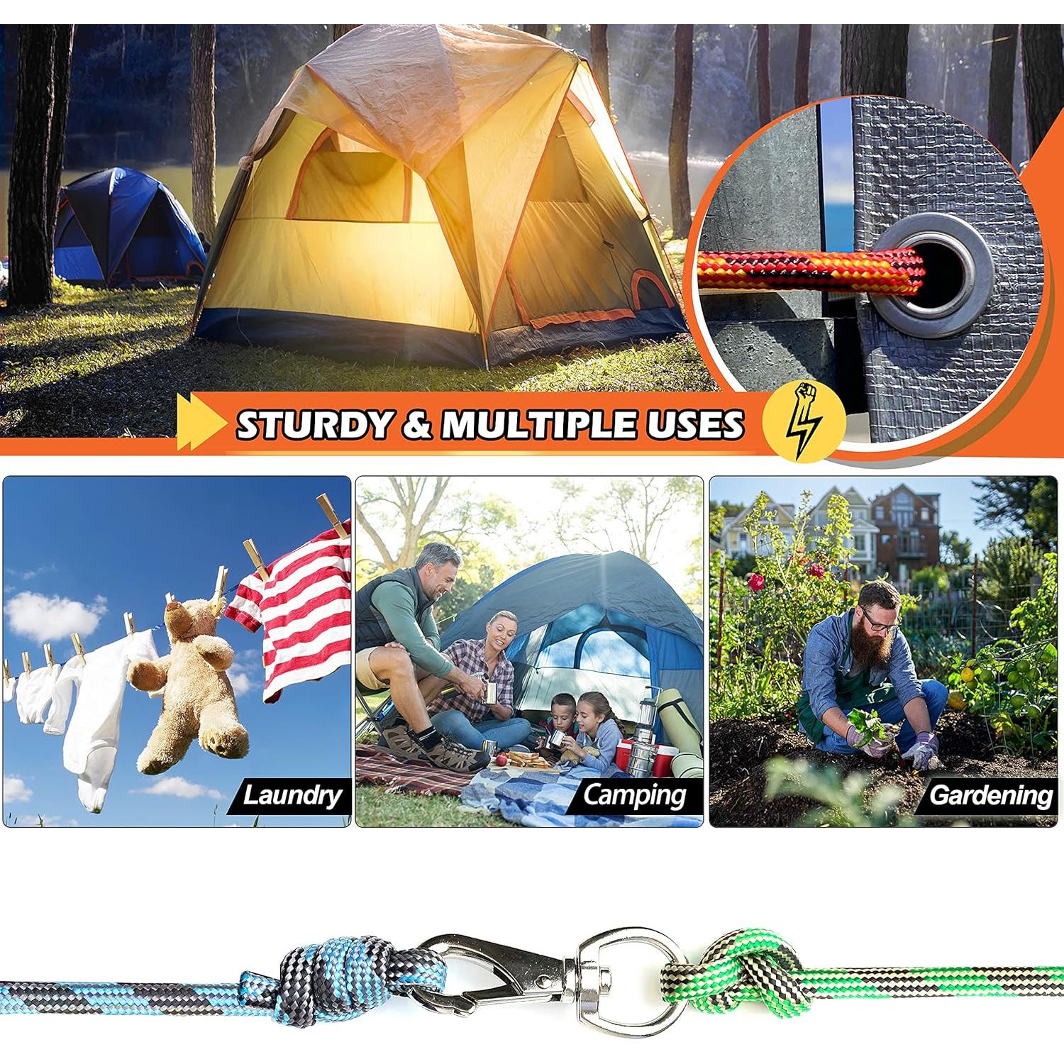 Cuerda de Nylon Trenzada Wellmax 3x1/4" 20/40/80 pies UV