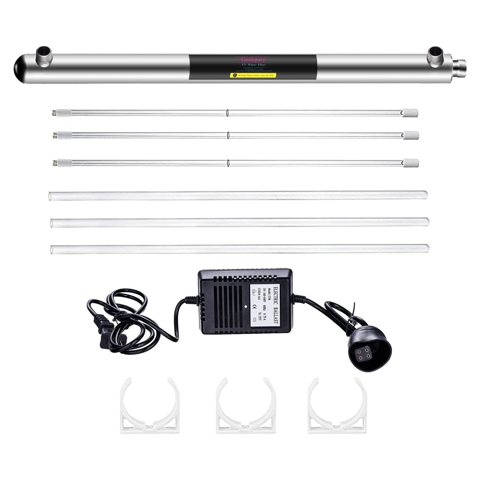 Sistema de Filtro de Agua UV Geekpure 55W para Toda la Casa