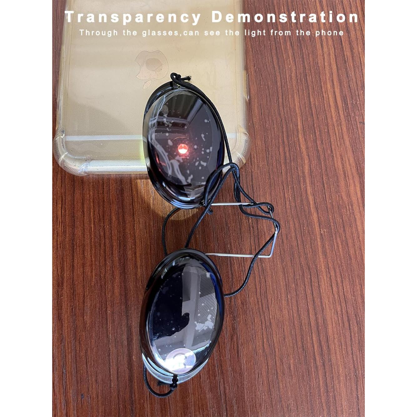 Gafas Protectores IPL LED UV PC Ajustables Transparentes