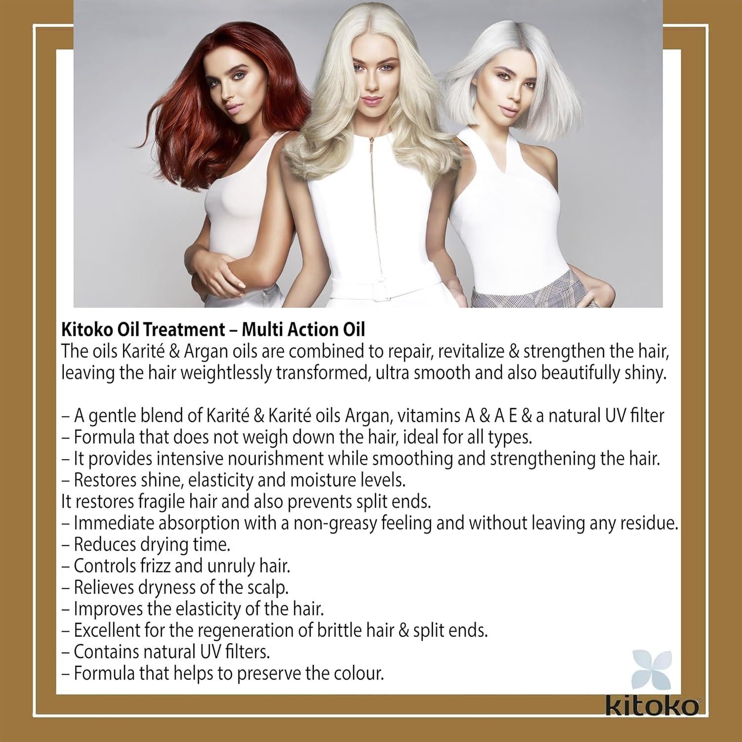 Tratamiento Capilar A.S.P Kitoko Aceite 115ml Nutrición Intensa