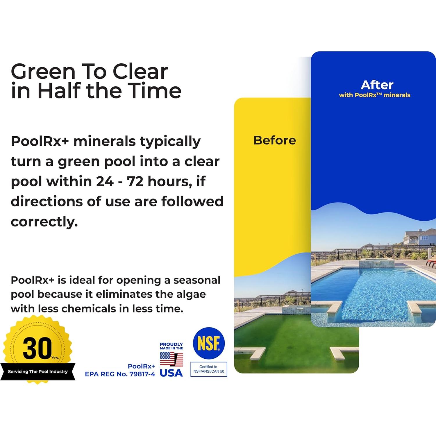 Unidad de piscina PoolRX+ 20k-30k litros - Control de algas