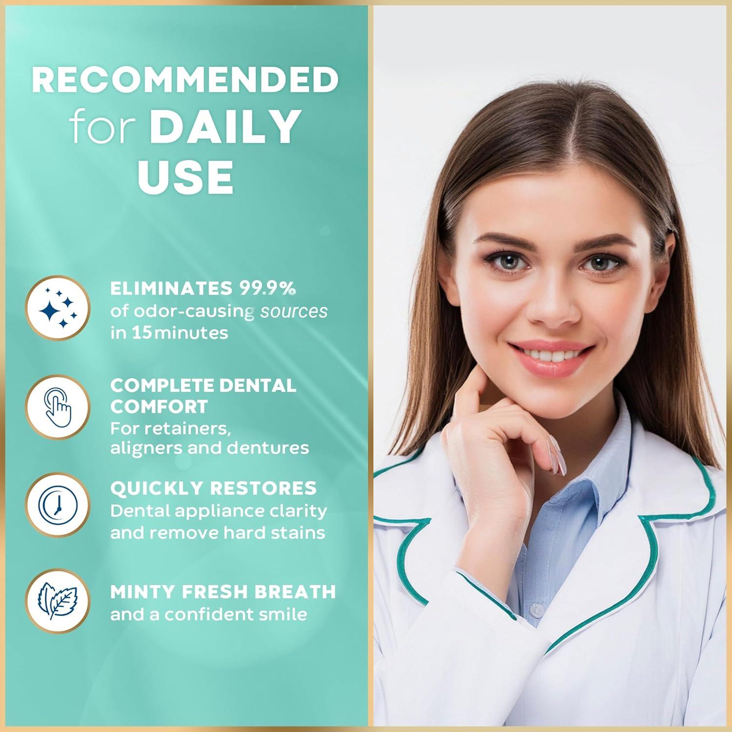 Tabletas Limpiadoras de Retenedores Vevmax - 48 Tabletas - Limpieza Efectiva