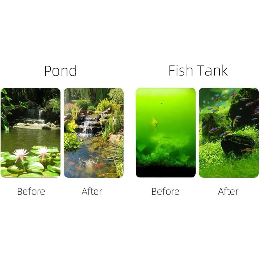 Paquete de 2 bombillas UV-C 13W G23 para estanque Coospider