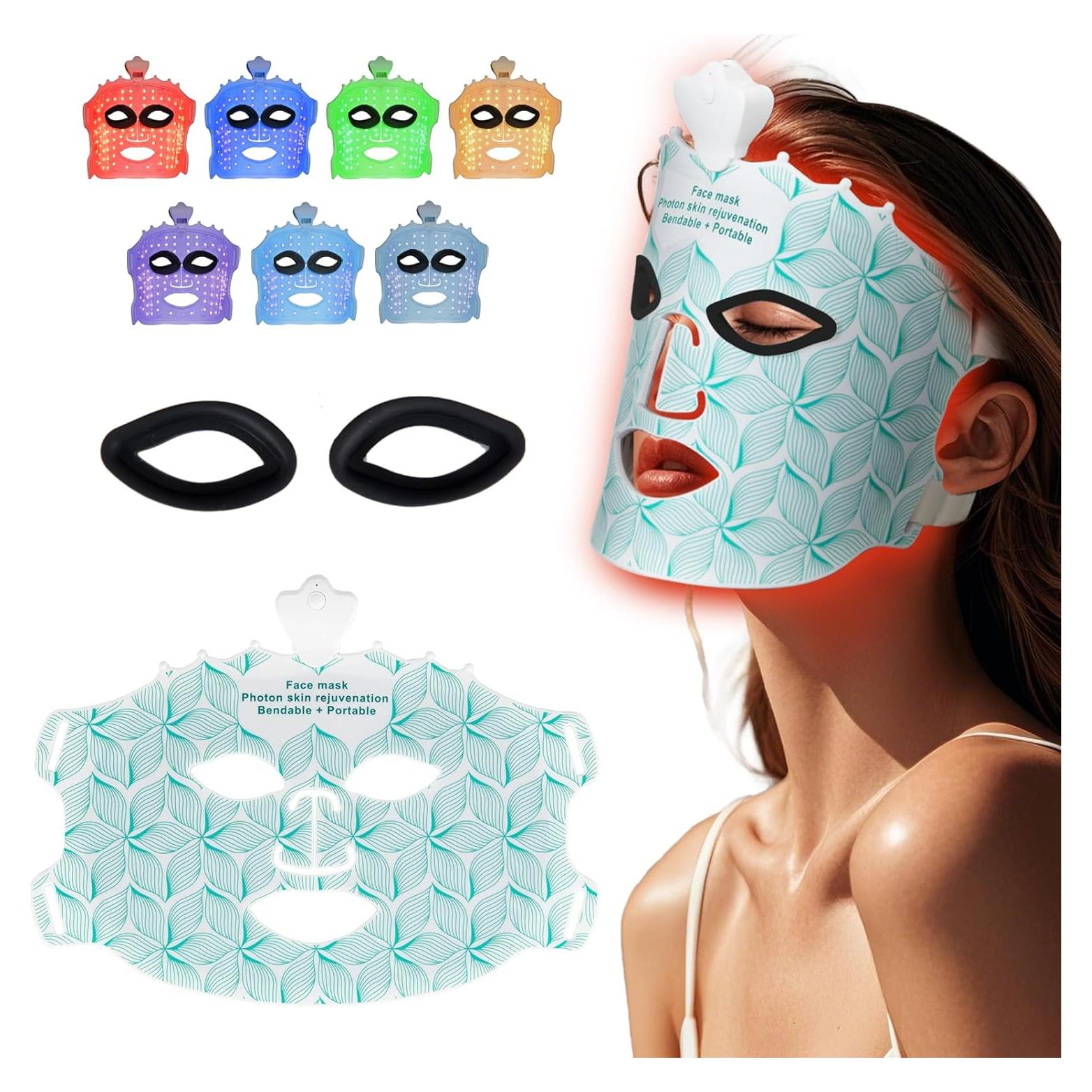 Máscara Facial de Luz Roja Facego - 7 Colores Inalámbrica