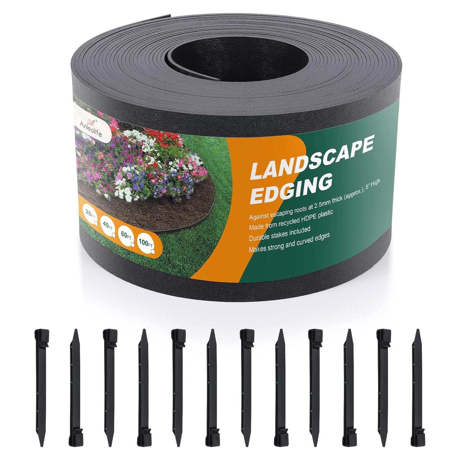 Borde de Jardín ANLEOLIFE 60 pies Flexible Anti-UV