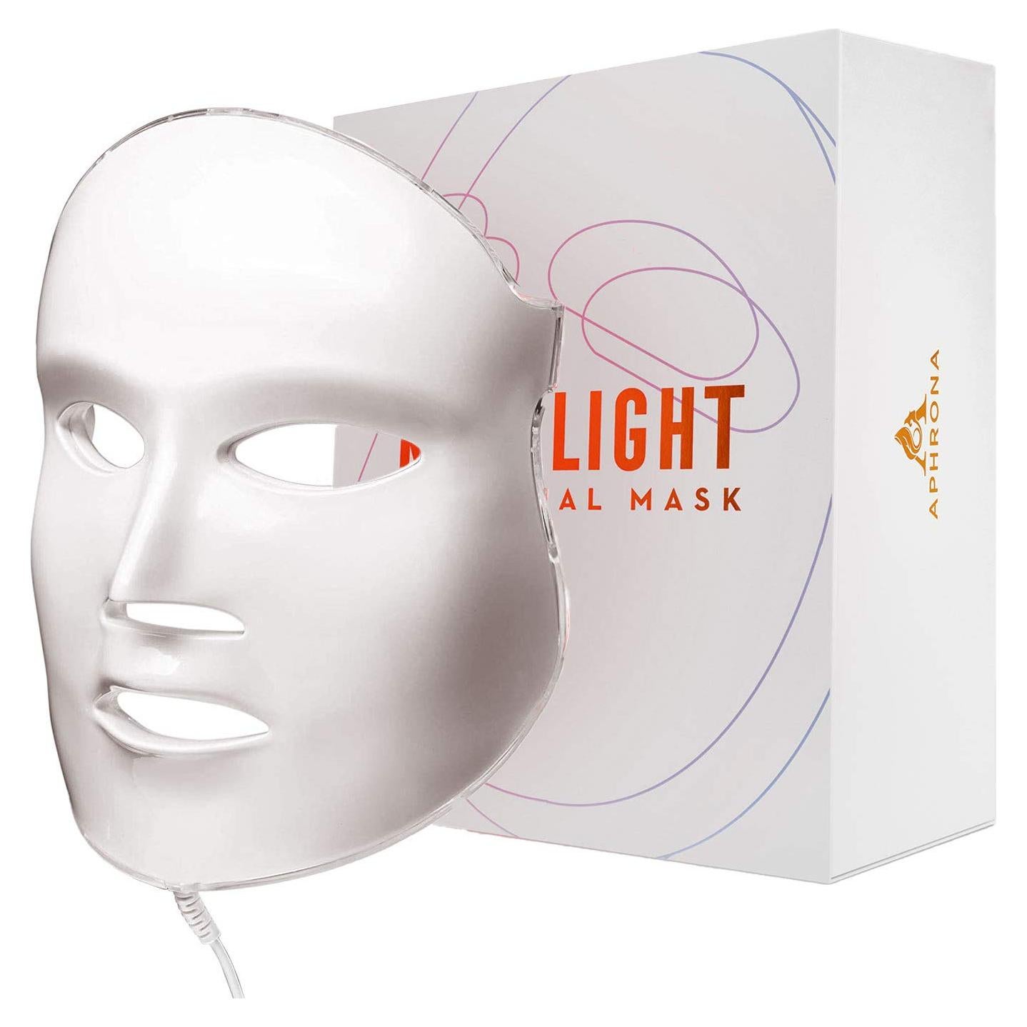 Máscara Facial LED Aphrona | Terapia Luz Roja y Azul
