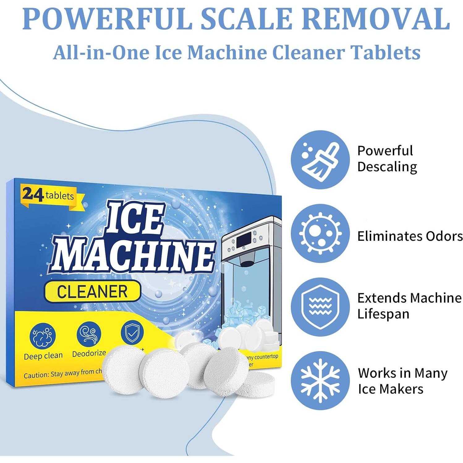 Tabletas Limpiadoras de Hielo Pakimi, 24 Tabletas Desincrustantes