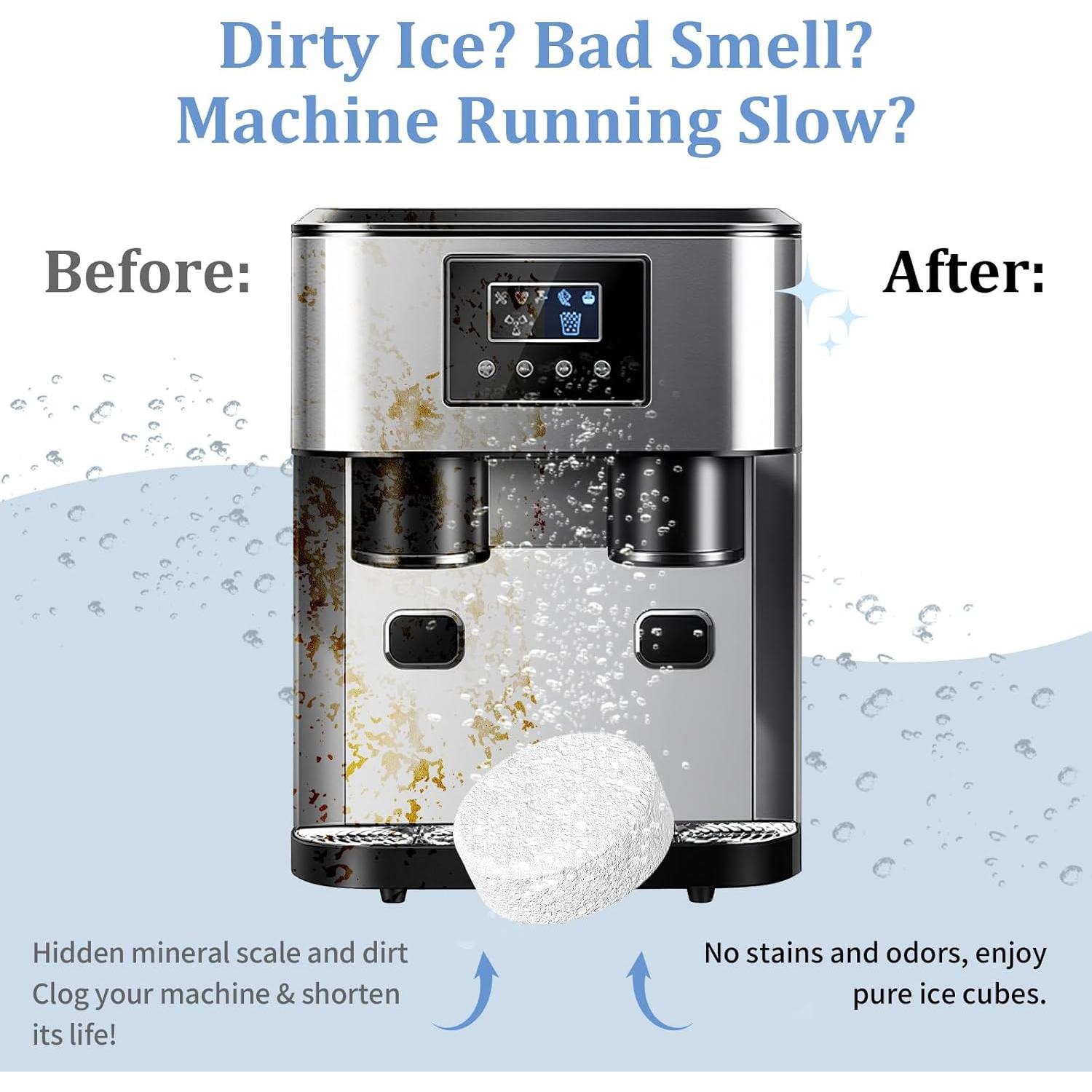 Tabletas Limpiadoras de Hielo Pakimi, 24 Tabletas Desincrustantes