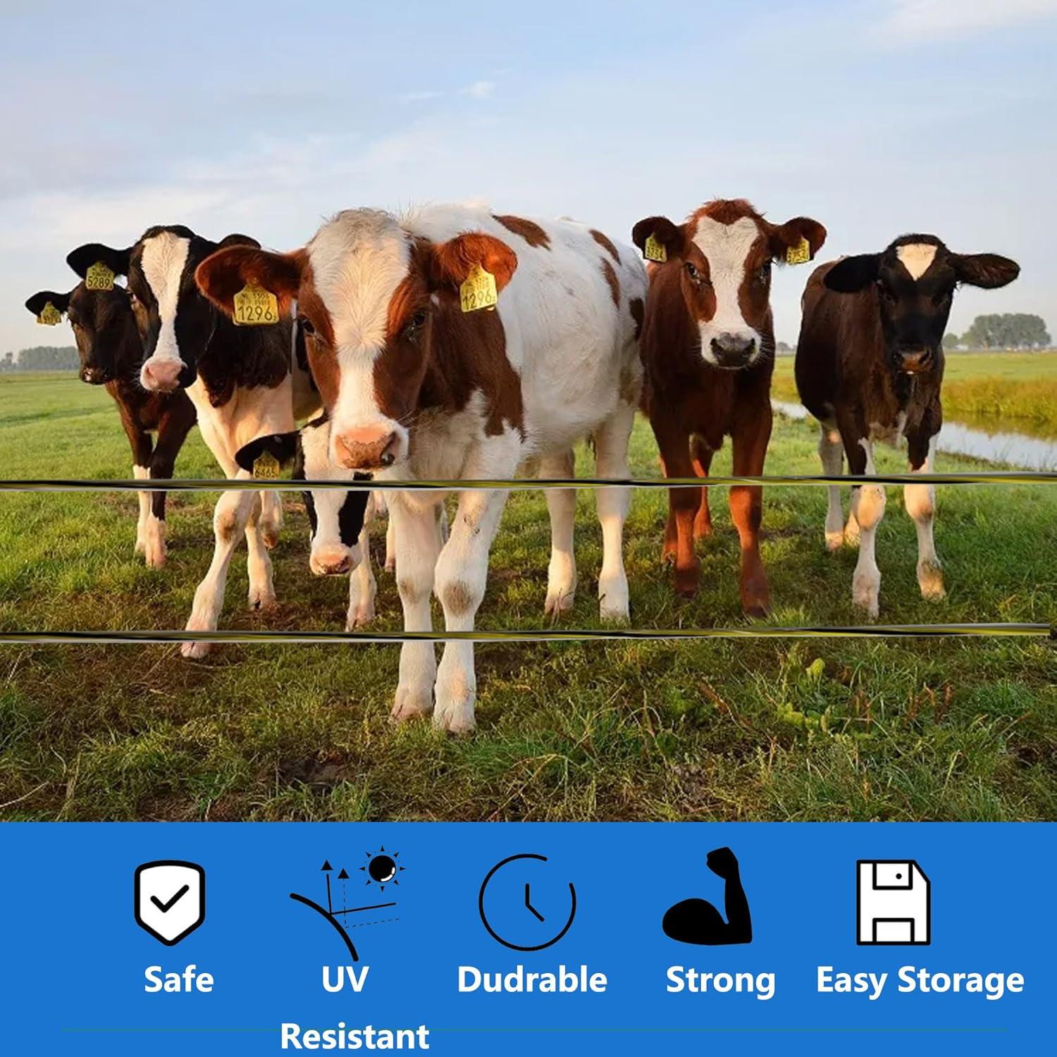 Cerca Eléctrica Portátil FAUMIERRY 500 Metros 6 Conductores