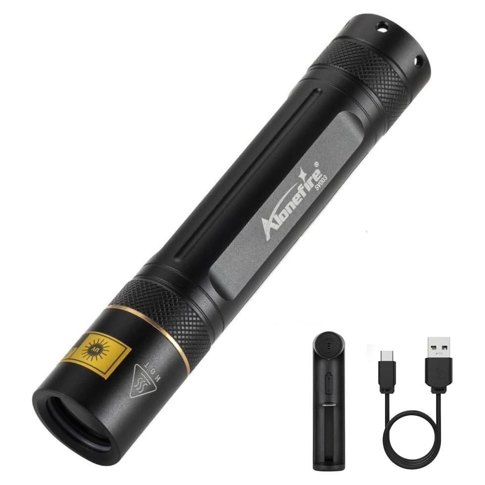 Linterna UV Recargable ALONEFIRE SV003 10W 365nm
