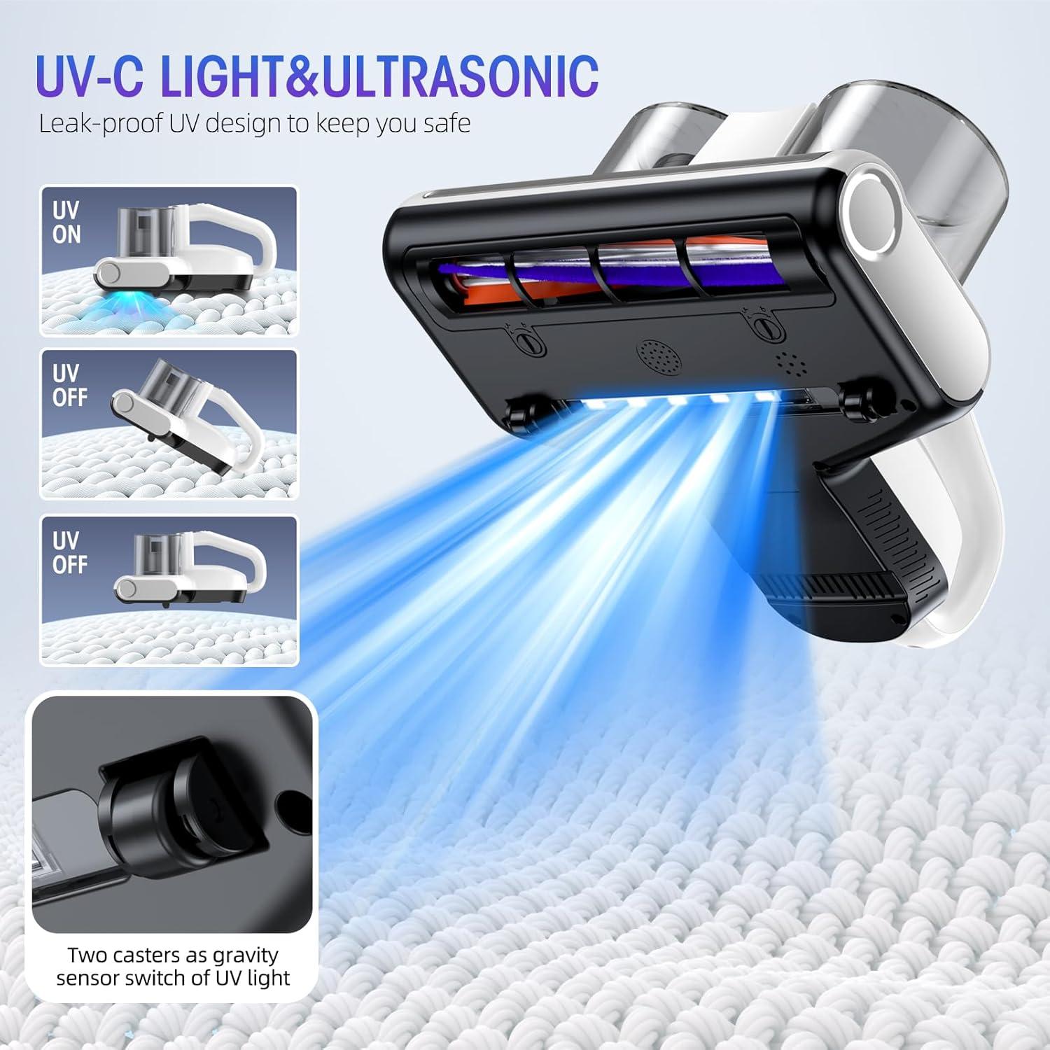 Aspiradora de Cama JPHYLL UVC-S1600-Pro 500W Luz UV-C
