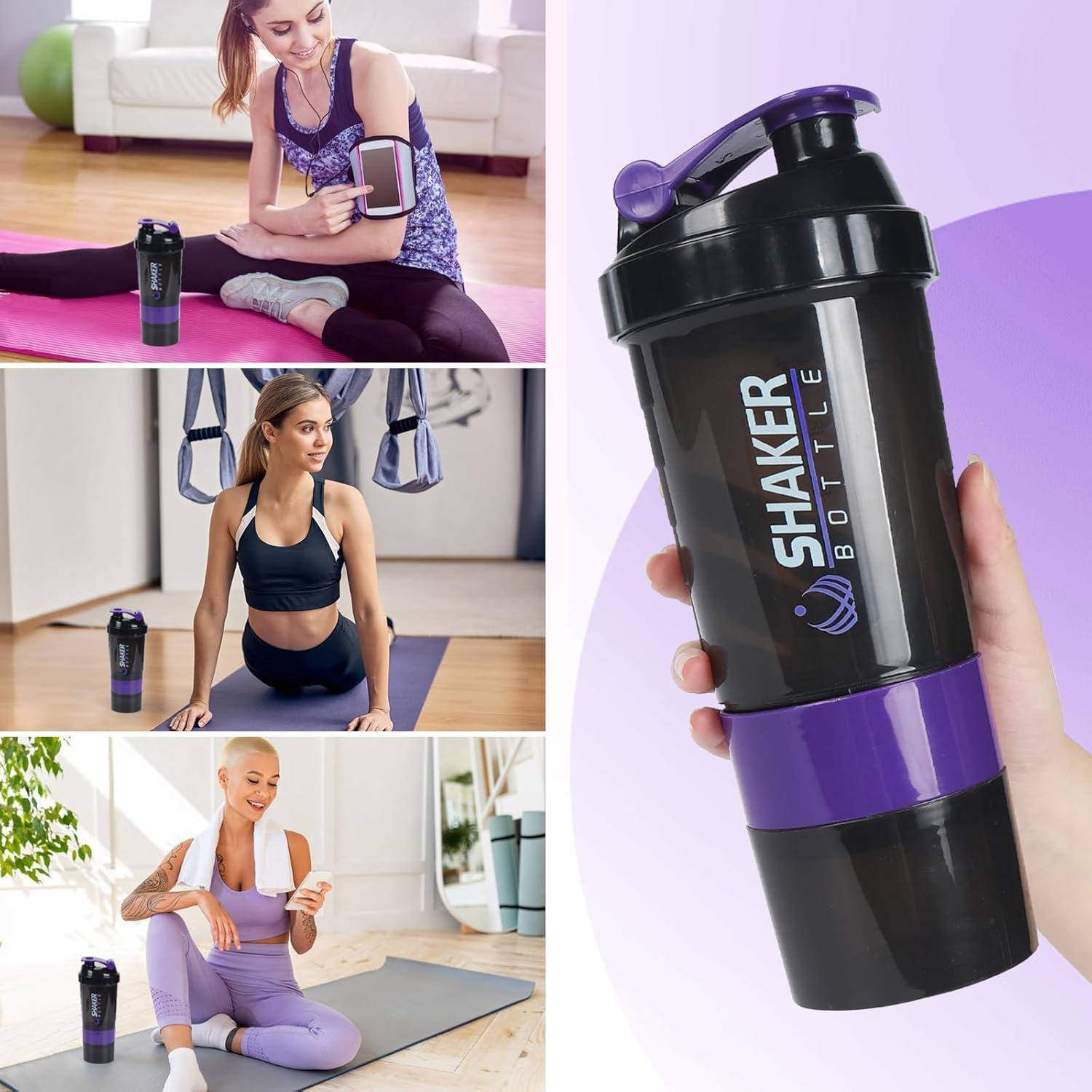 Botella Mezcladora de Proteína VIGIND 650ml A Prueba de Fugas