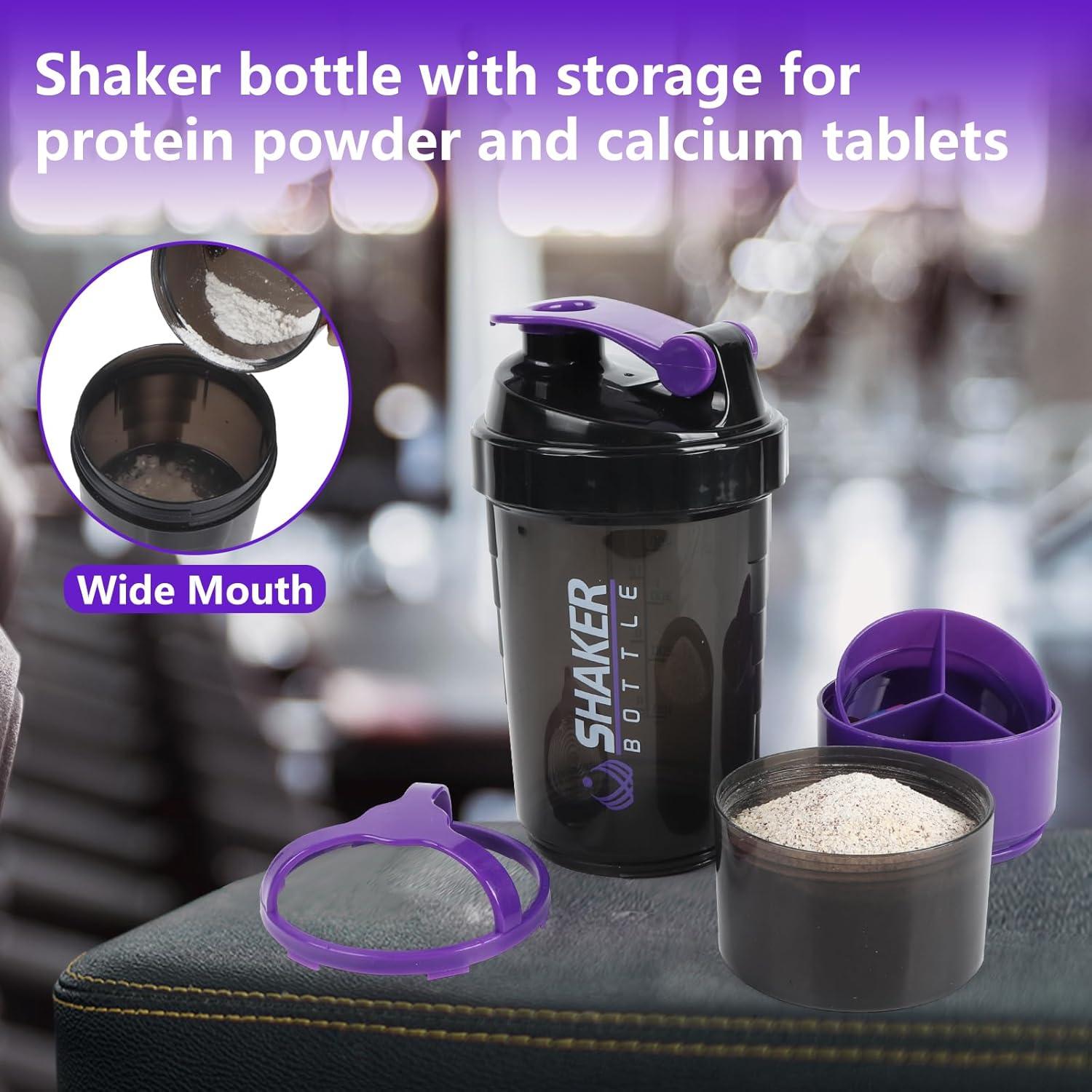 Botella Mezcladora de Proteína VIGIND 650ml A Prueba de Fugas