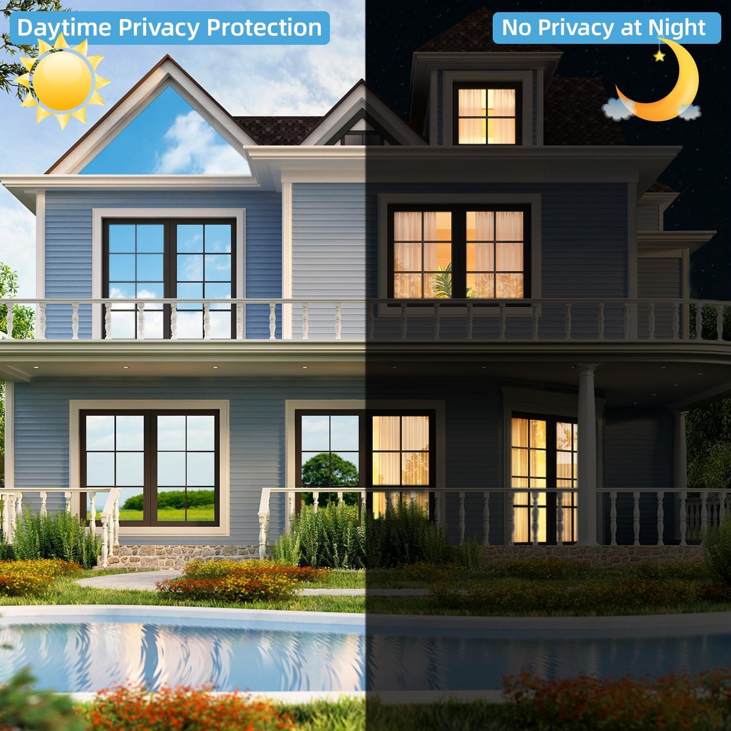 Película de Ventana XHCN 2.22 m² Anti UV Negro-Plata