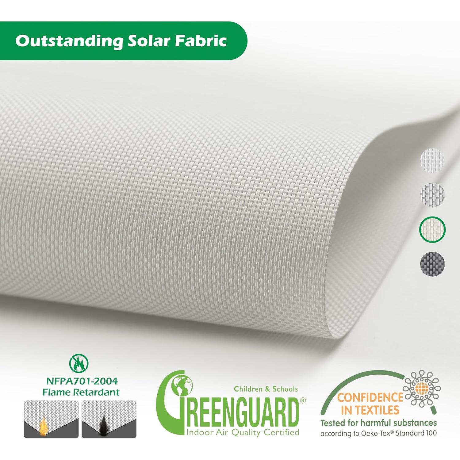 Cortina Roller LazBlinds Beige 81x183 cm Sin Cuerda UV