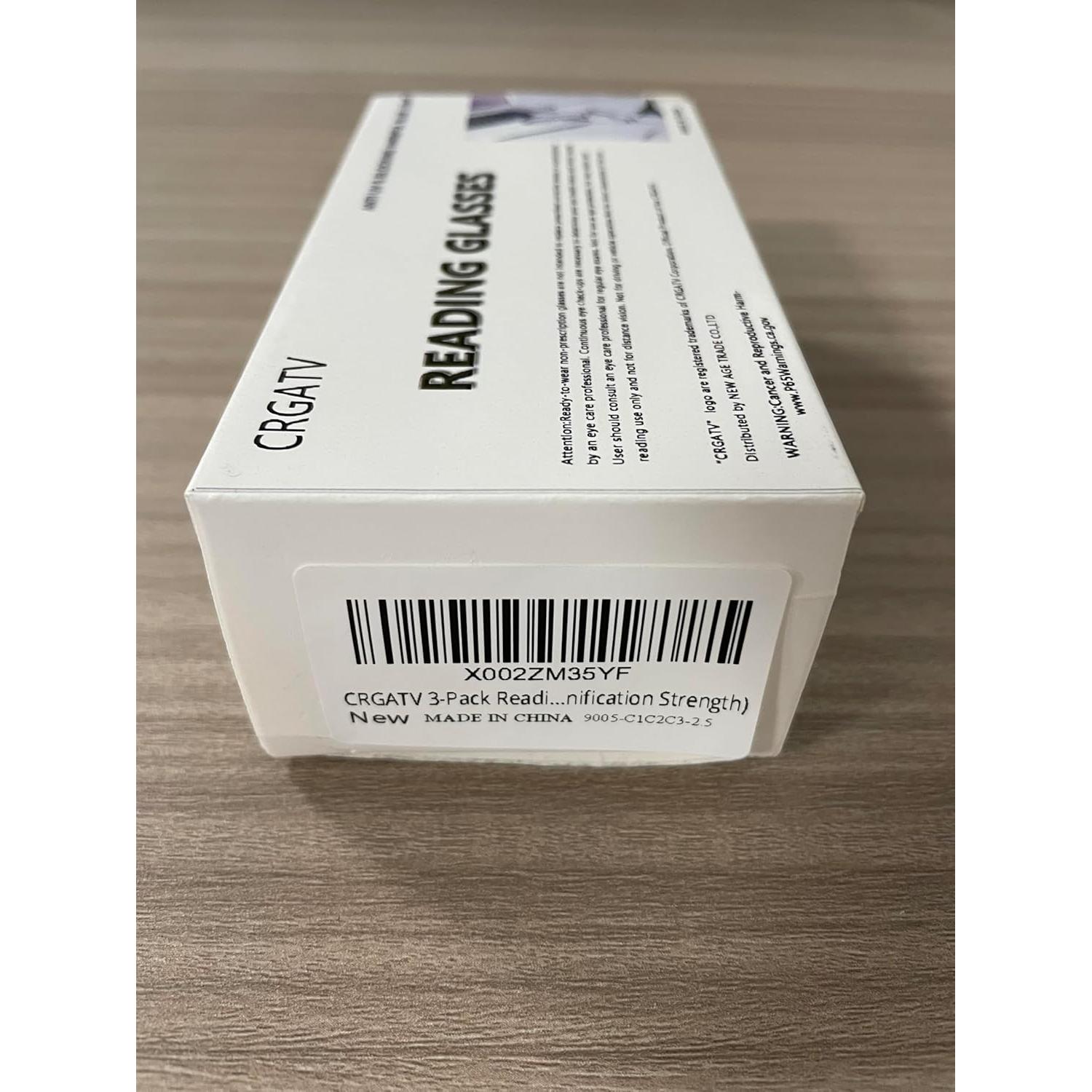 Gafas de Lectura CRGATV 3-Pack Hombres Bloqueo Luz Azul