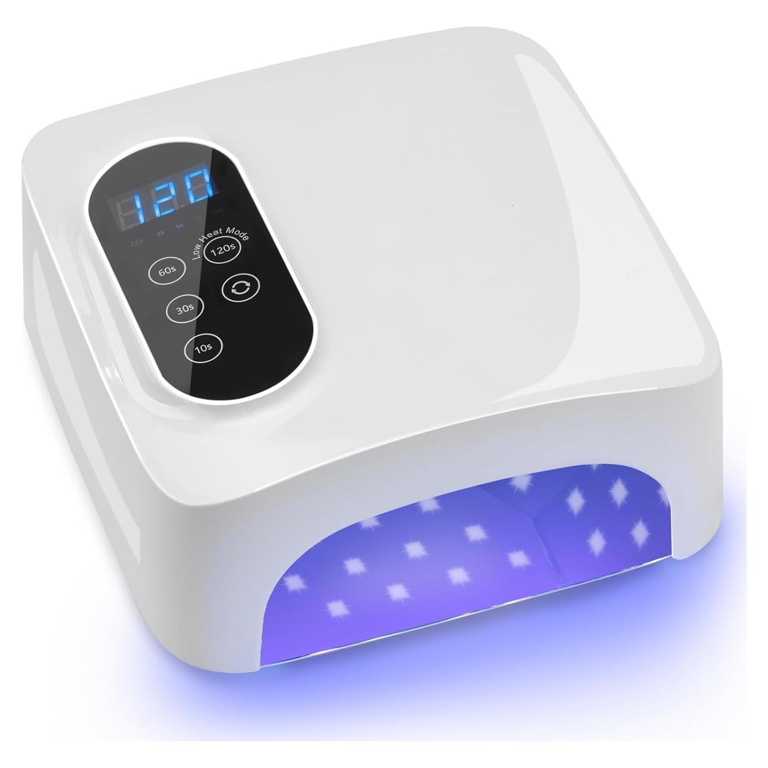 Lámpara de Uñas LED Inalámbrica Gerui 72W con Sensor