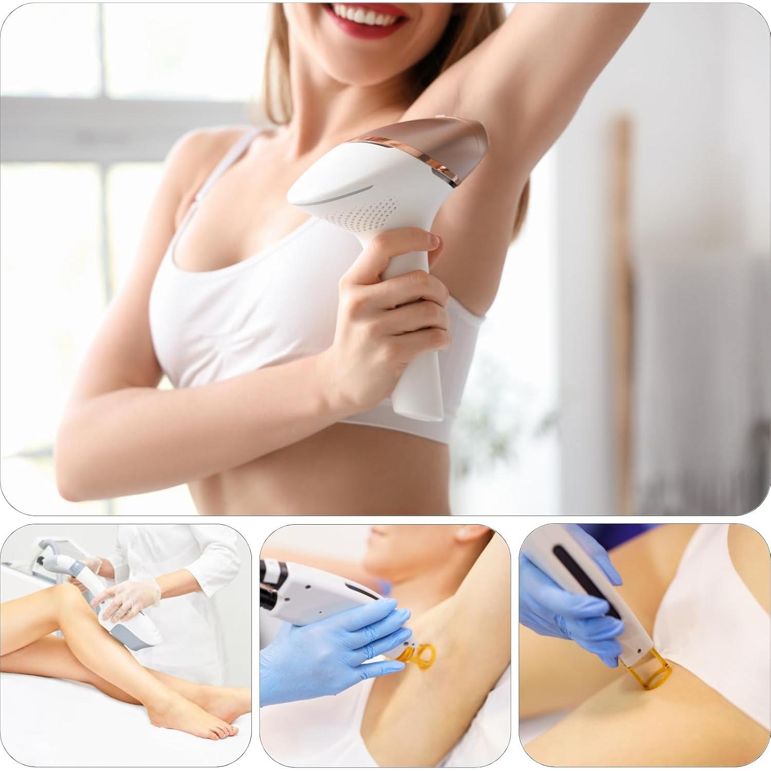 Gafas de Terapia de Luz LED MCWlaser para Depilación y Bronceado