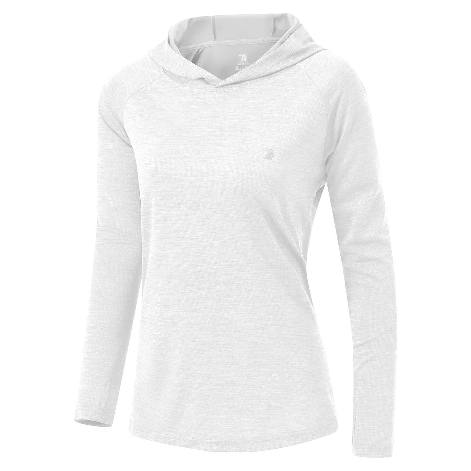 TBMPOY Womens UPF 50+ Sun Protection Hoodie Shirt Long Sleeve Fishing Hiking Outdoor UV Shirt Lightweight