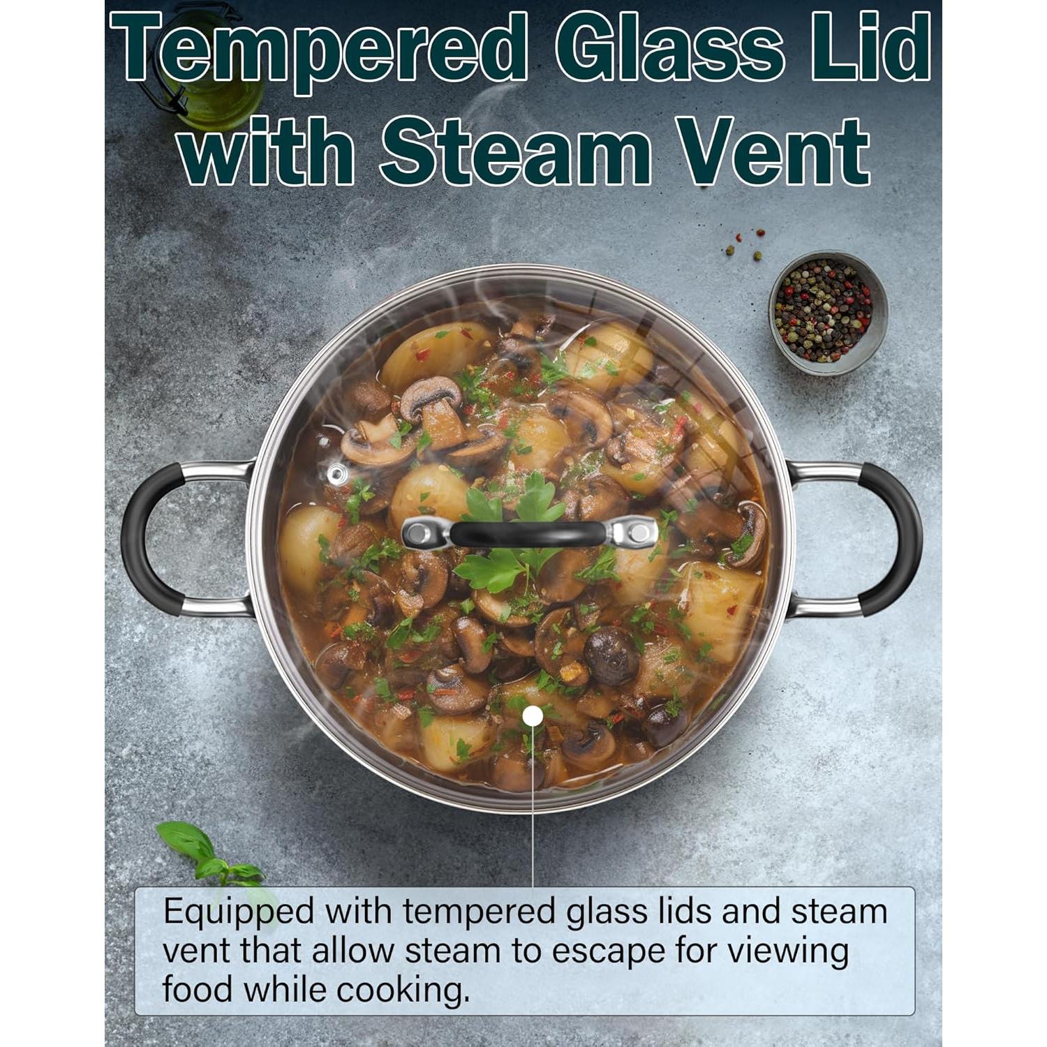 Juego de Utensilios de Cocina Cook N Home 10 Piezas Acero Inoxidable