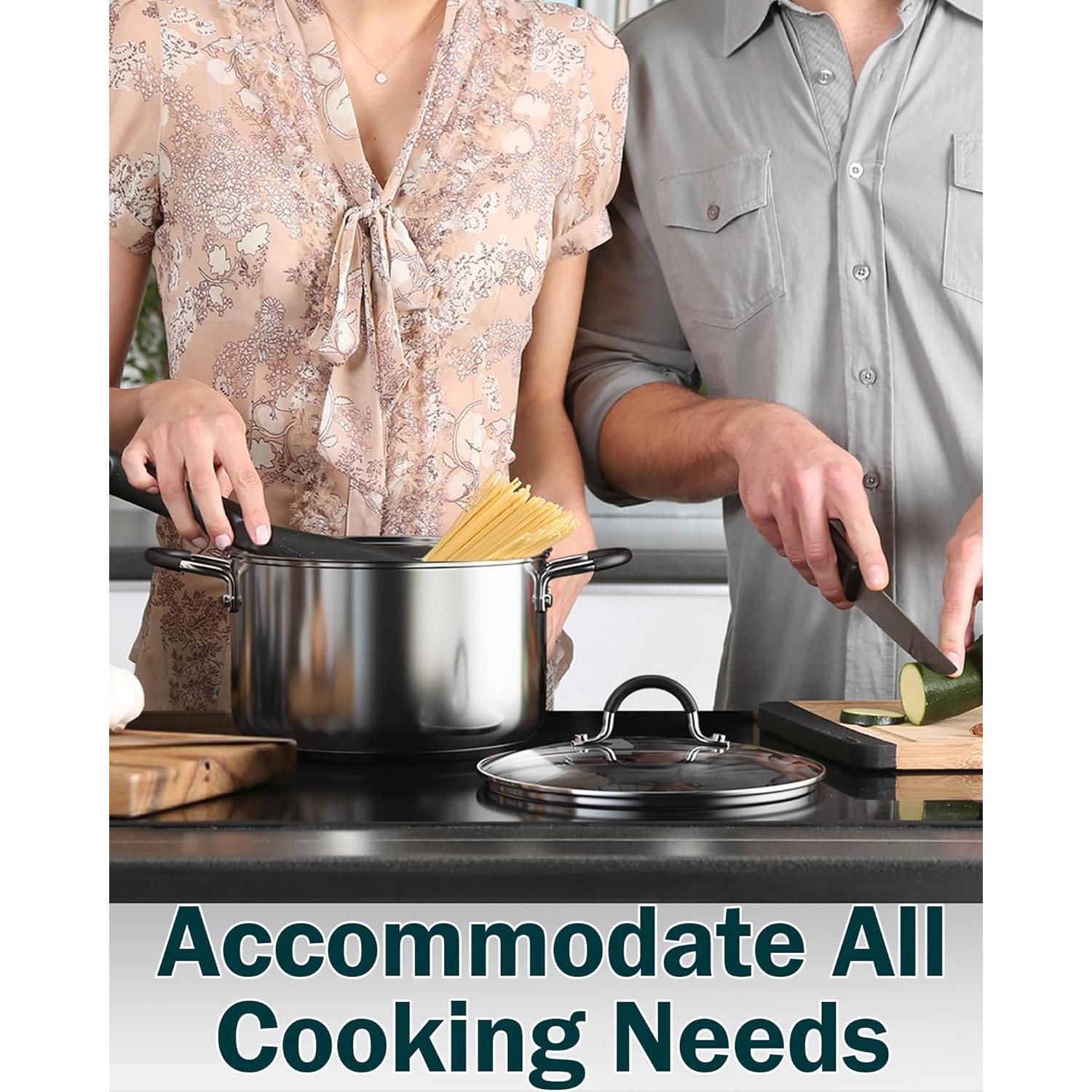 Juego de Utensilios de Cocina Cook N Home 10 Piezas Acero Inoxidable