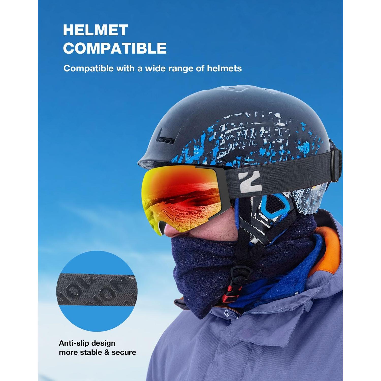 Gafas de Esquí ZIONOR X4 Lente Magnética Anti-vaho UV400