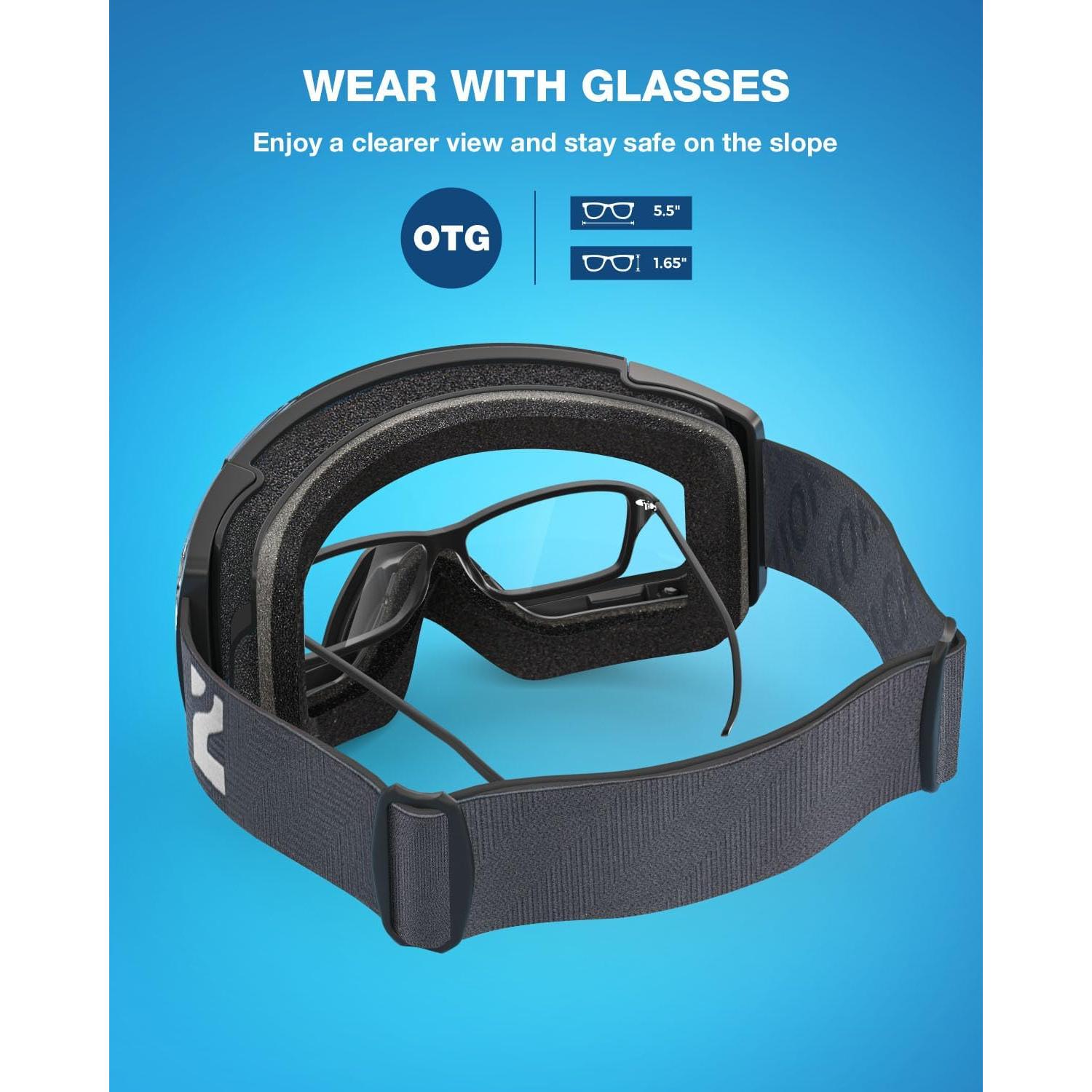 Gafas de Esquí ZIONOR X4 Lente Magnética Anti-vaho UV400