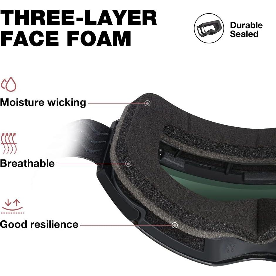 Gafas de Esquí ZIONOR X4 Lente Magnética Anti-vaho UV400