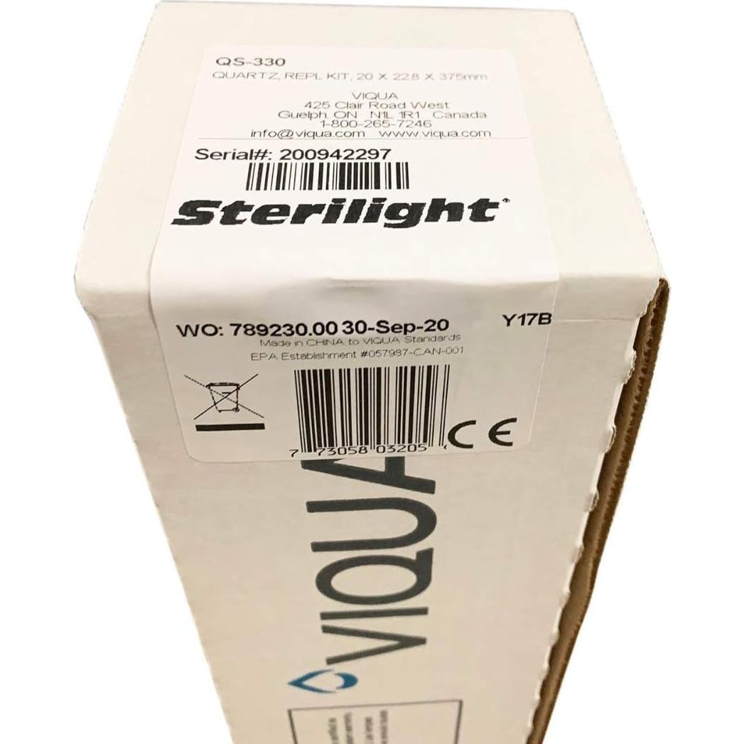 Manga de Cuarzo Viqua QS-330 para Sistemas UV VT4, S2Q-PA