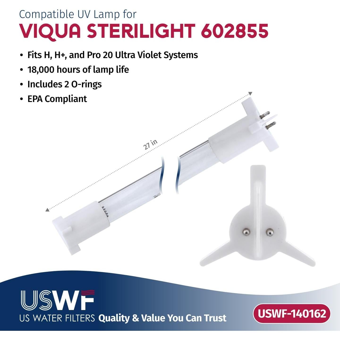 Lámpara UV Reemplazo USWF 602855 para Sistemas VIQUA