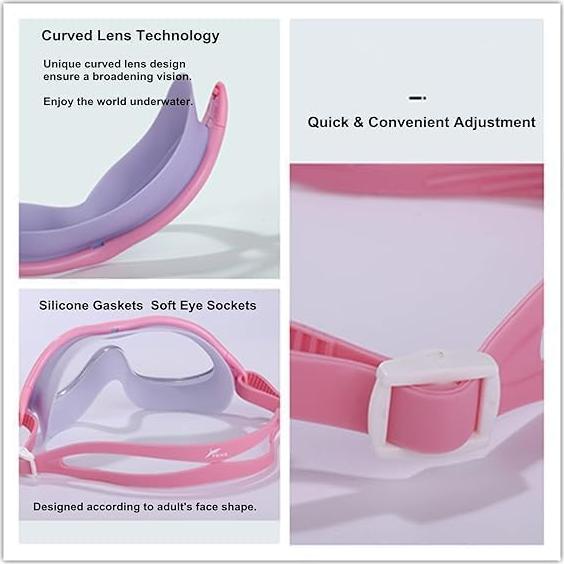 Gafas de Natación UV Anti-Vaho Ajustables Unisex