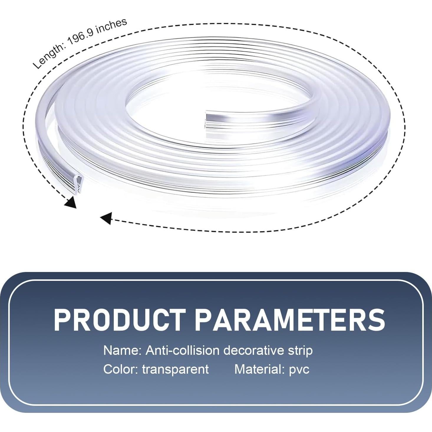 Tiras Protectores de Bordes de Puertas de Coche YORPYEP 5m PVC