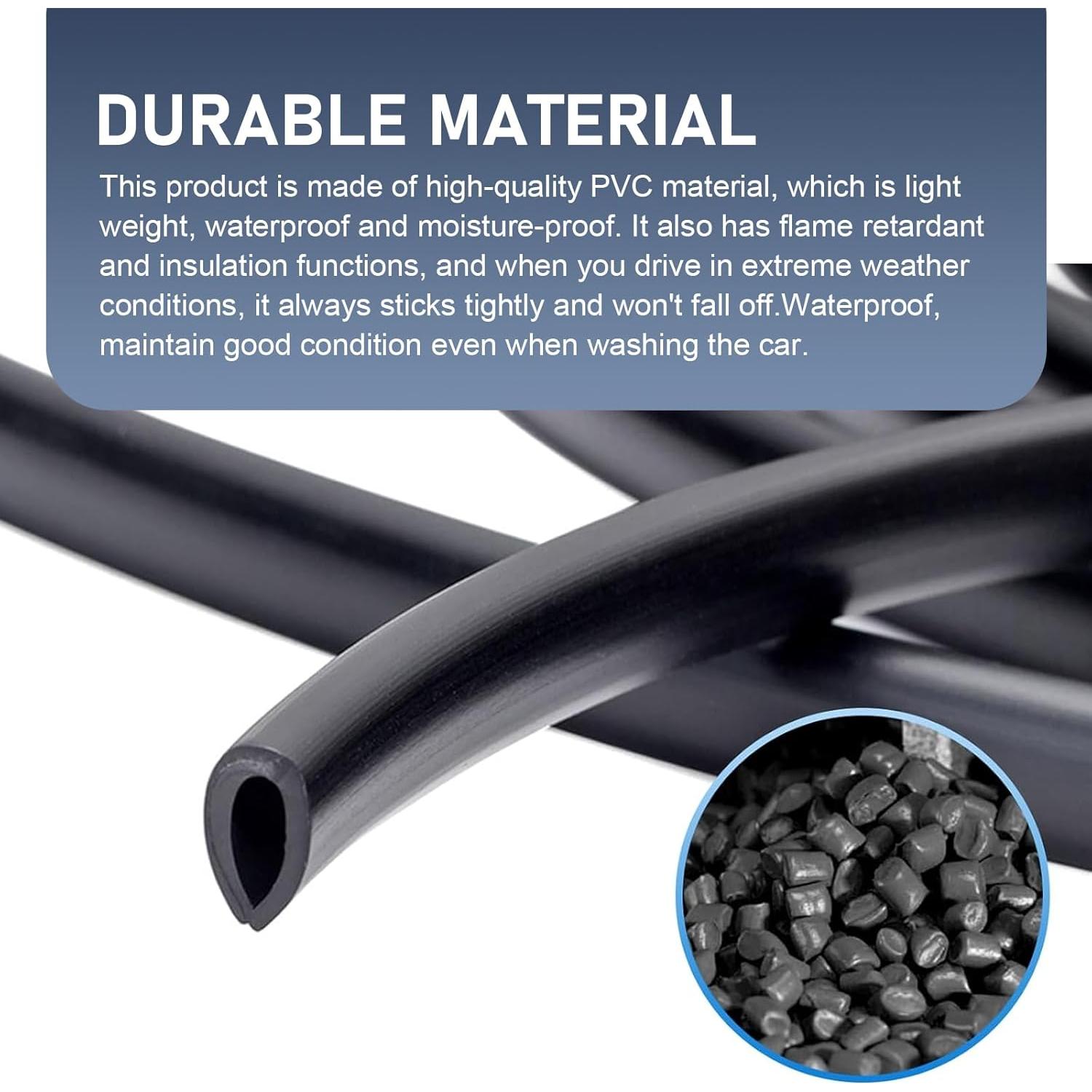 Tiras Protectores de Bordes de Puertas de Coche YORPYEP 5m PVC