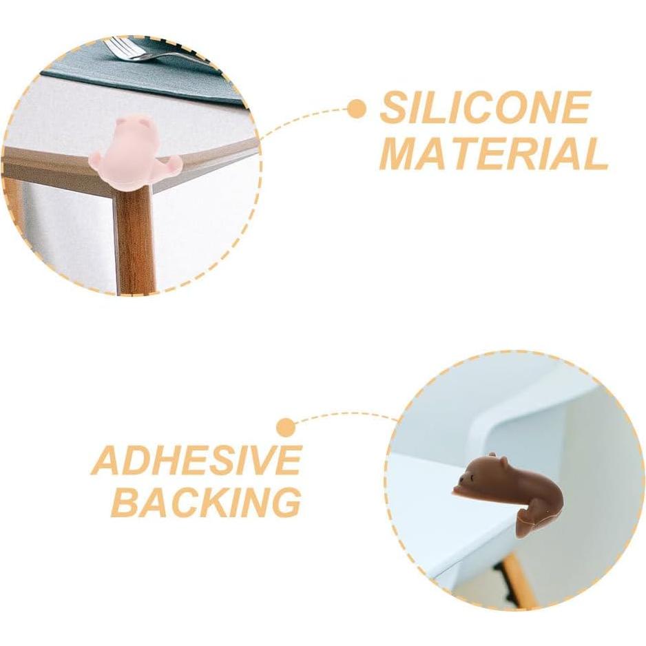 Protectores de Esquinas de Silicona Ibasenice 8 Piezas 3.81 cm