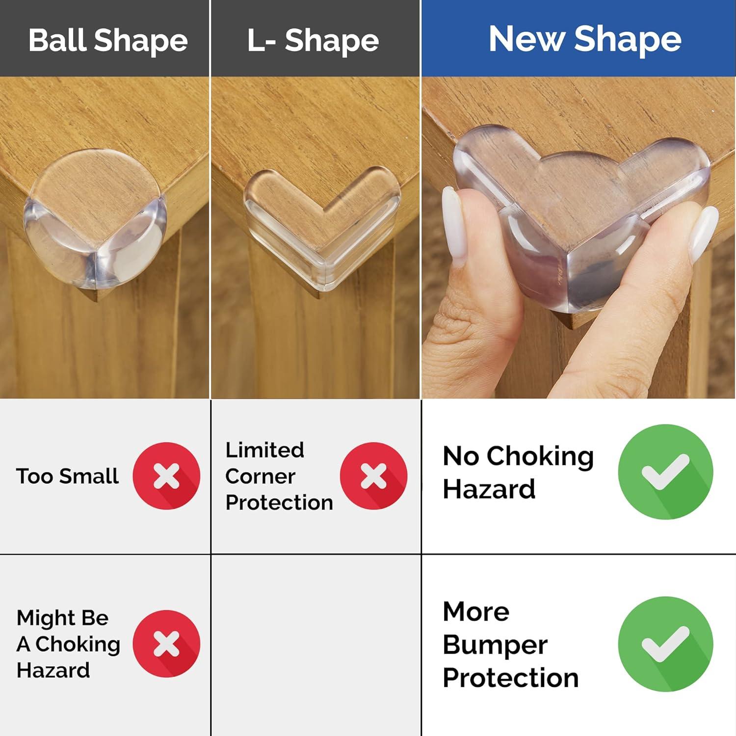 Protectores de Esquinas para Bebés Wappa Baby - 16 Piezas Transparentes