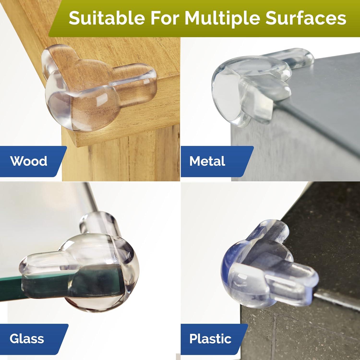 Protectores de Esquinas para Bebés Wappa Baby - 16 Piezas Transparentes