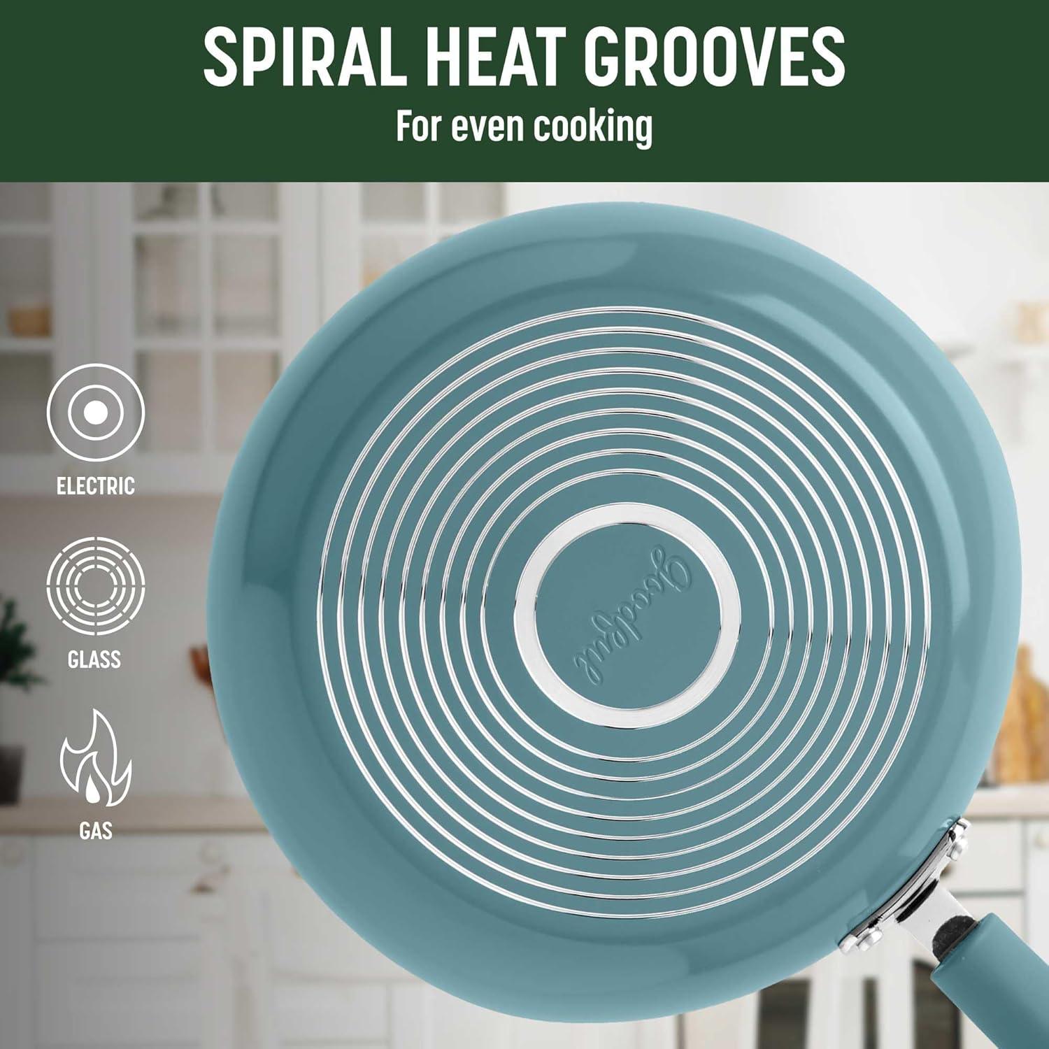 Juego de Ollas y Sartenes Goodful 12 Piezas Antiadherentes