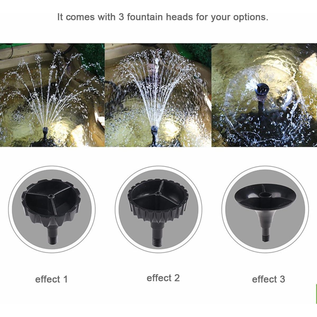 Bomba Sumergible COODIA 2500 L/H con Luz LED y Filtro