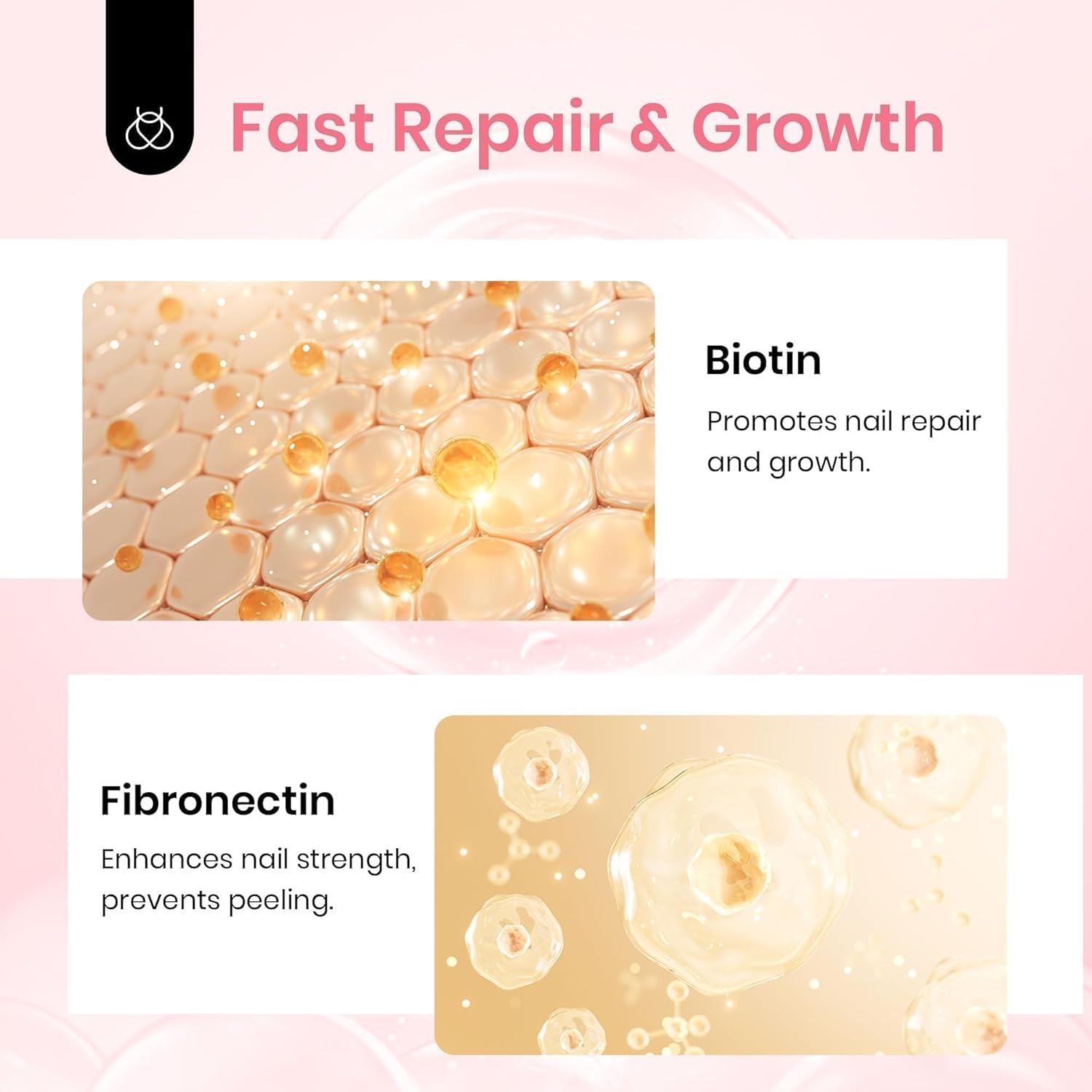 Fortalecedor de Uñas Beetles 15 ml Esmalte Transparente Secado Rápido