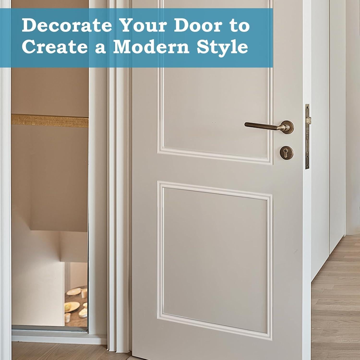 Kit de Molduras para Puertas KEOHOLI 10 Piezas Autoadhesivas