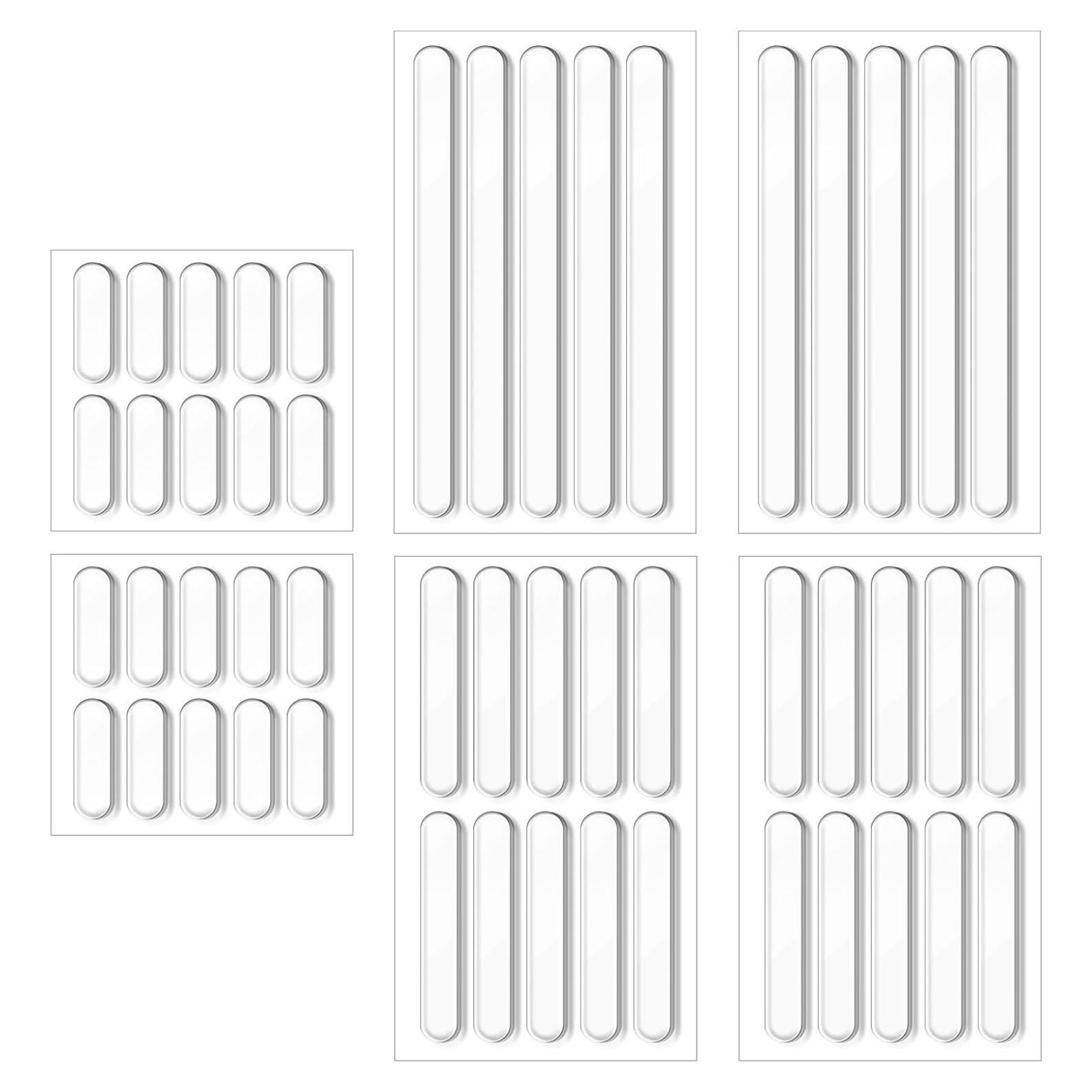 34 Topes de Goma Autoadhesivos Transparentes Alrhso